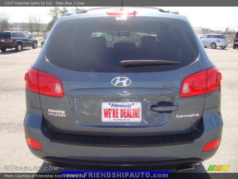 Slate Blue / Gray 2007 Hyundai Santa Fe GLS