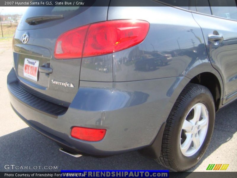 Slate Blue / Gray 2007 Hyundai Santa Fe GLS