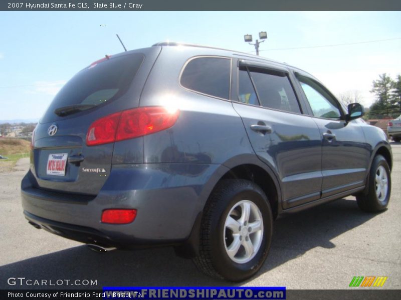 Slate Blue / Gray 2007 Hyundai Santa Fe GLS