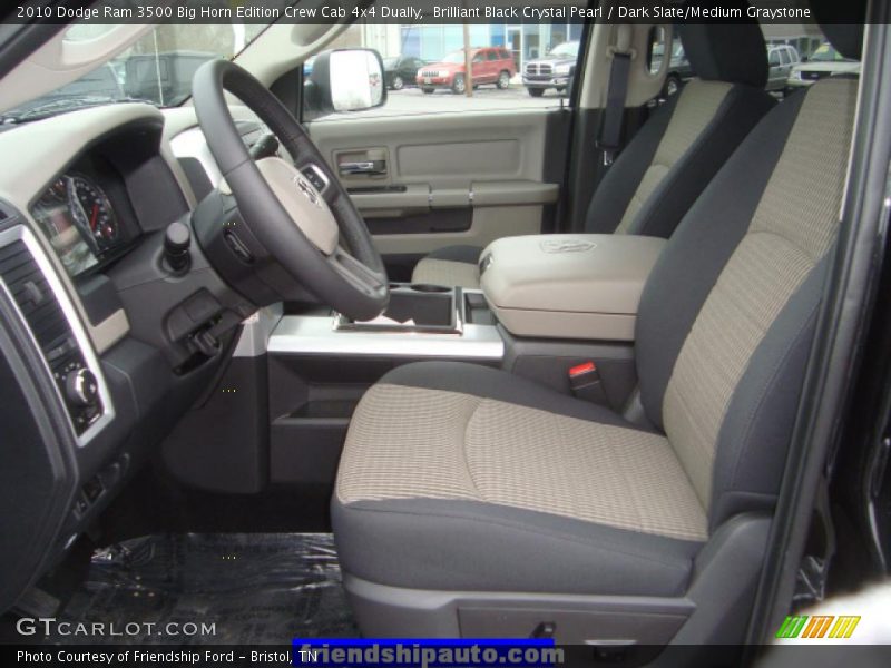 Brilliant Black Crystal Pearl / Dark Slate/Medium Graystone 2010 Dodge Ram 3500 Big Horn Edition Crew Cab 4x4 Dually