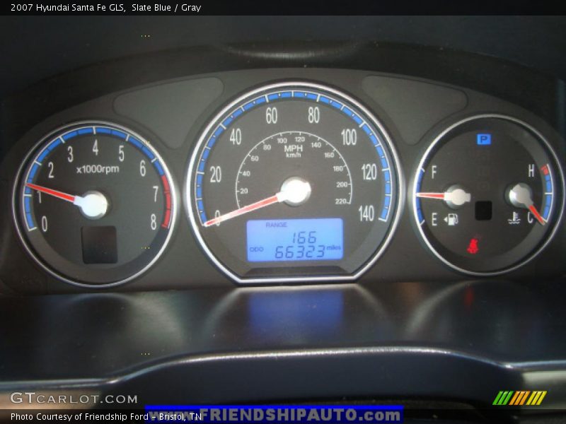 Slate Blue / Gray 2007 Hyundai Santa Fe GLS