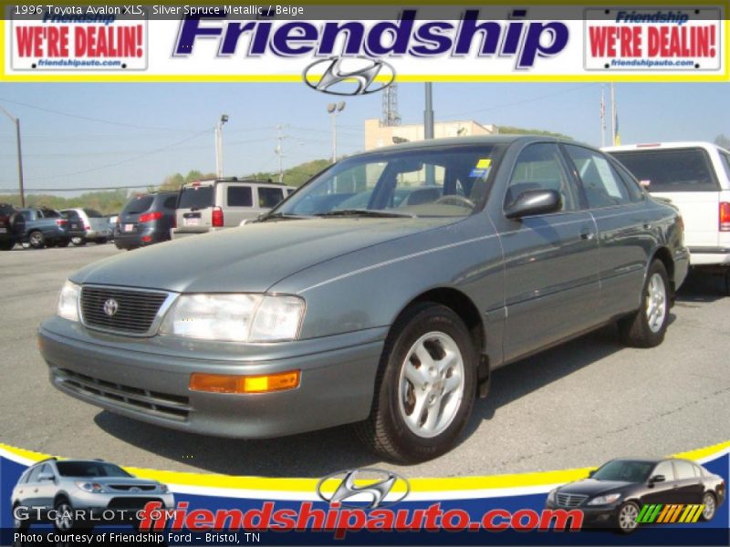 Silver Spruce Metallic / Beige 1996 Toyota Avalon XLS