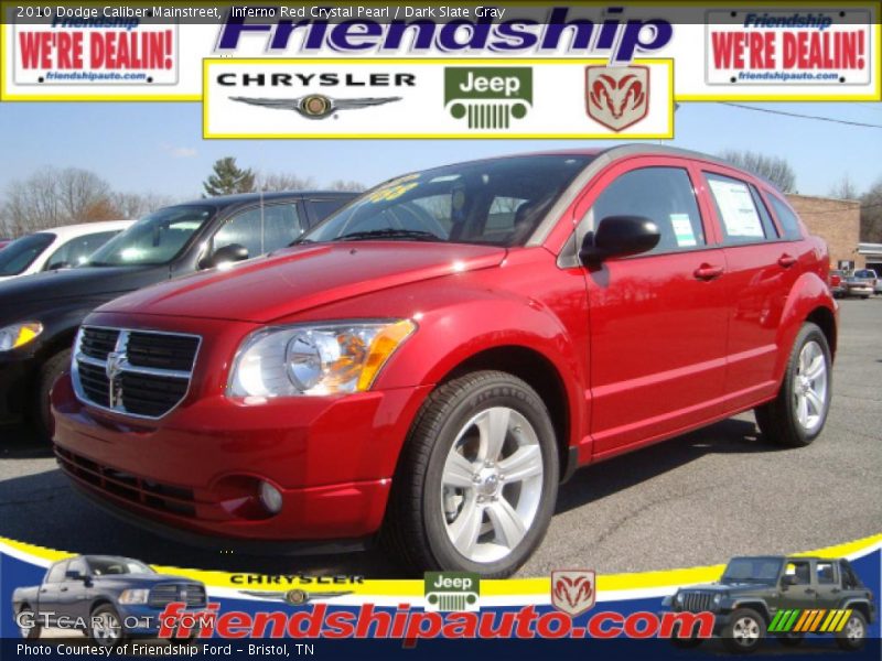 Inferno Red Crystal Pearl / Dark Slate Gray 2010 Dodge Caliber Mainstreet