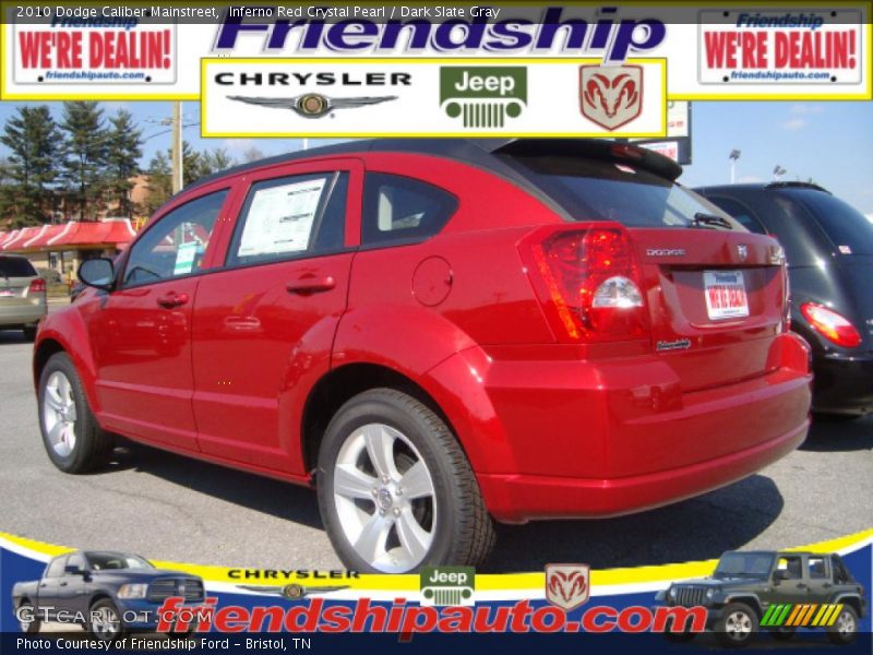 Inferno Red Crystal Pearl / Dark Slate Gray 2010 Dodge Caliber Mainstreet