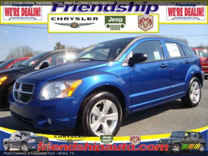 Deep Water Blue Pearl / Dark Slate Gray 2010 Dodge Caliber Mainstreet