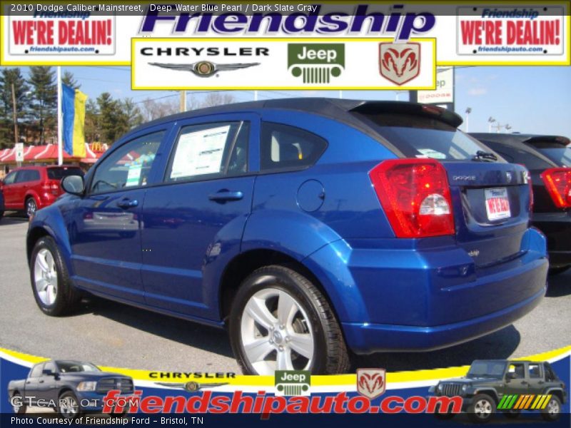 Deep Water Blue Pearl / Dark Slate Gray 2010 Dodge Caliber Mainstreet