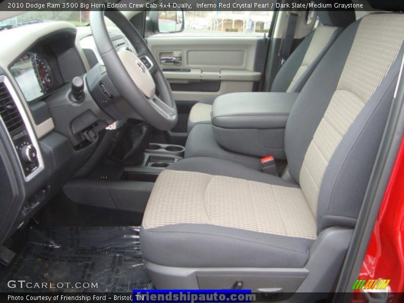 Inferno Red Crystal Pearl / Dark Slate/Medium Graystone 2010 Dodge Ram 3500 Big Horn Edition Crew Cab 4x4 Dually