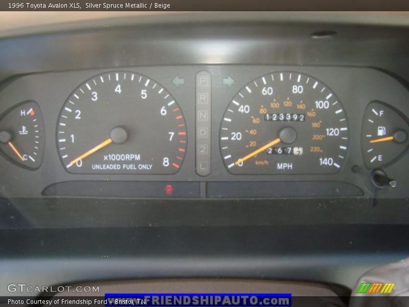 Silver Spruce Metallic / Beige 1996 Toyota Avalon XLS