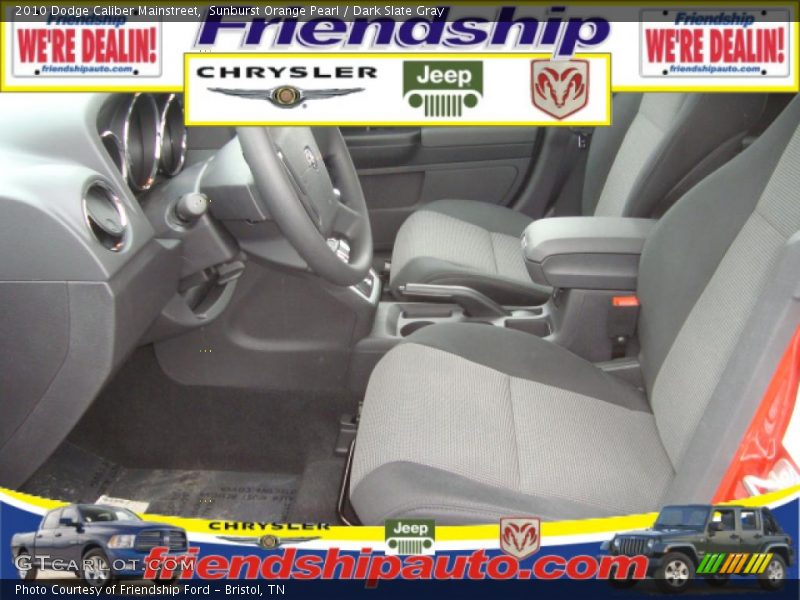 Sunburst Orange Pearl / Dark Slate Gray 2010 Dodge Caliber Mainstreet