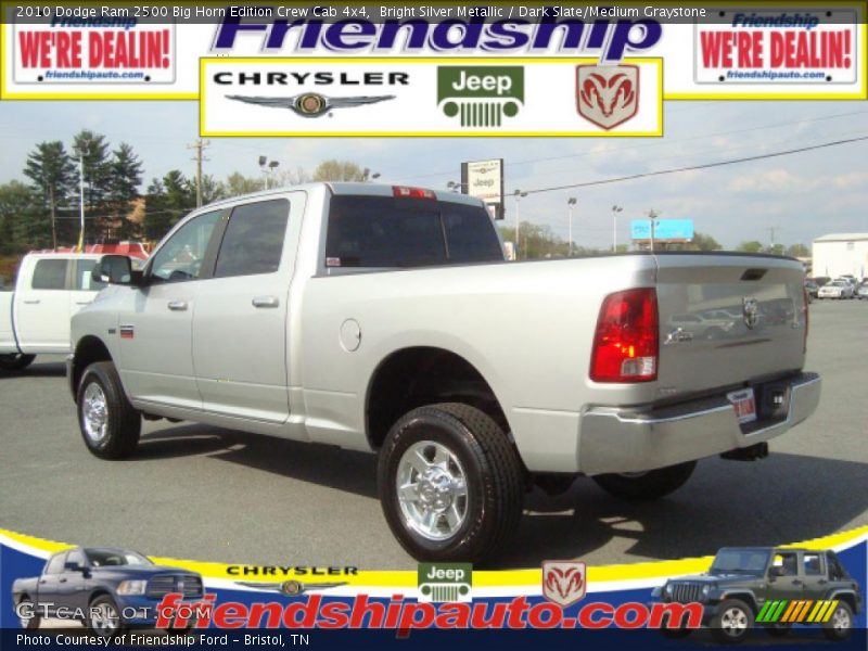 Bright Silver Metallic / Dark Slate/Medium Graystone 2010 Dodge Ram 2500 Big Horn Edition Crew Cab 4x4