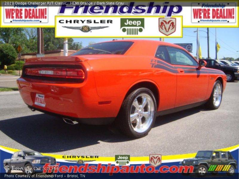 HEMI Orange / Dark Slate Gray 2010 Dodge Challenger R/T Classic