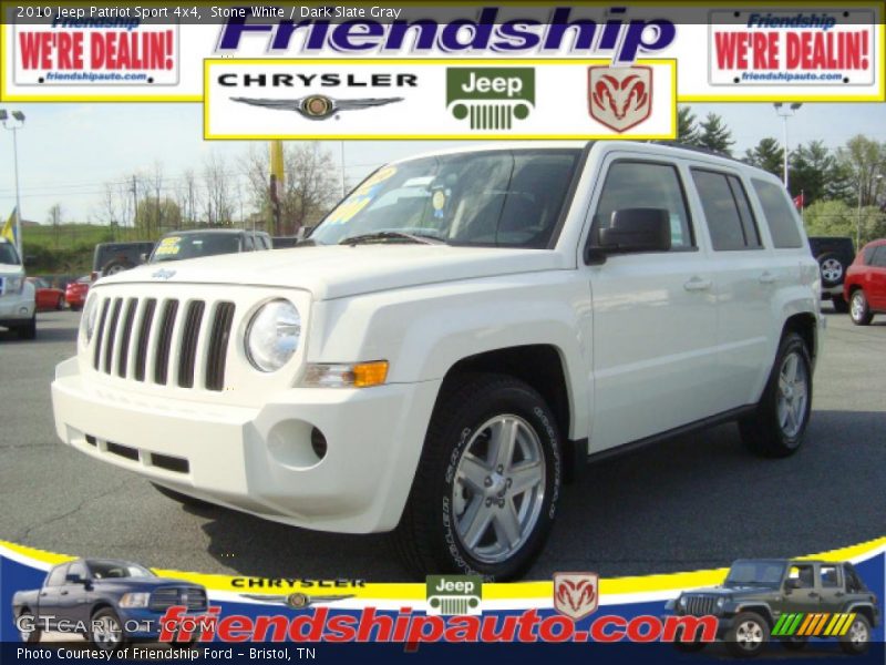 Stone White / Dark Slate Gray 2010 Jeep Patriot Sport 4x4