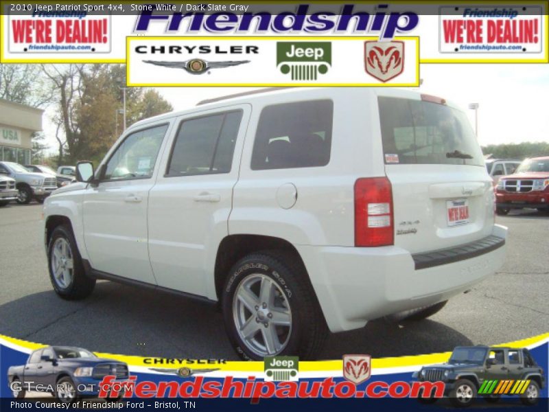 Stone White / Dark Slate Gray 2010 Jeep Patriot Sport 4x4