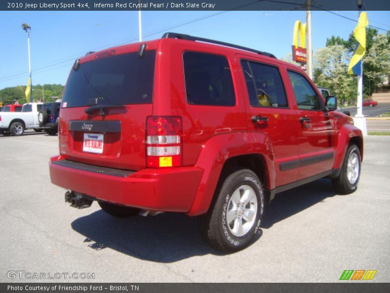 Inferno Red Crystal Pearl / Dark Slate Gray 2010 Jeep Liberty Sport 4x4