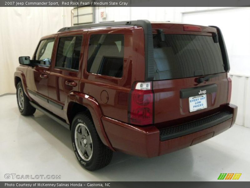 Red Rock Pearl / Medium Slate Gray 2007 Jeep Commander Sport