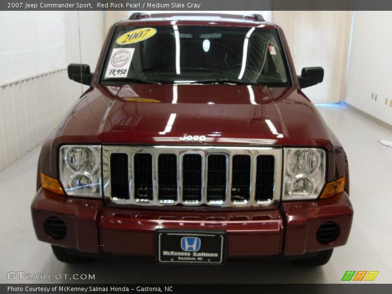 Red Rock Pearl / Medium Slate Gray 2007 Jeep Commander Sport