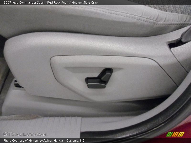 Red Rock Pearl / Medium Slate Gray 2007 Jeep Commander Sport