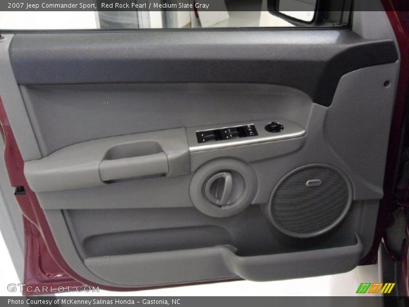 Red Rock Pearl / Medium Slate Gray 2007 Jeep Commander Sport