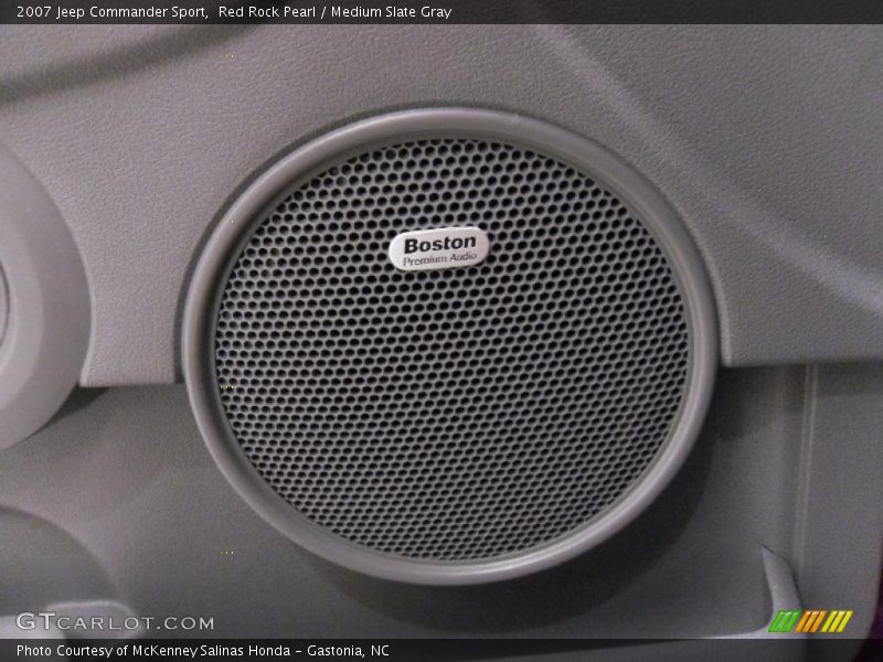 Red Rock Pearl / Medium Slate Gray 2007 Jeep Commander Sport