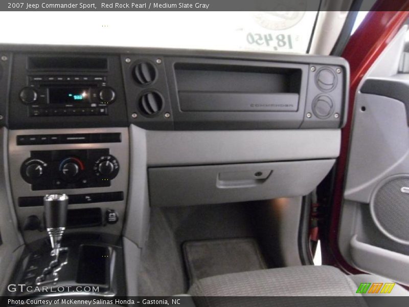 Red Rock Pearl / Medium Slate Gray 2007 Jeep Commander Sport