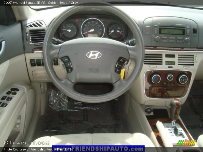 Golden Beige / Gray 2007 Hyundai Sonata SE V6