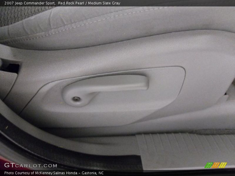 Red Rock Pearl / Medium Slate Gray 2007 Jeep Commander Sport
