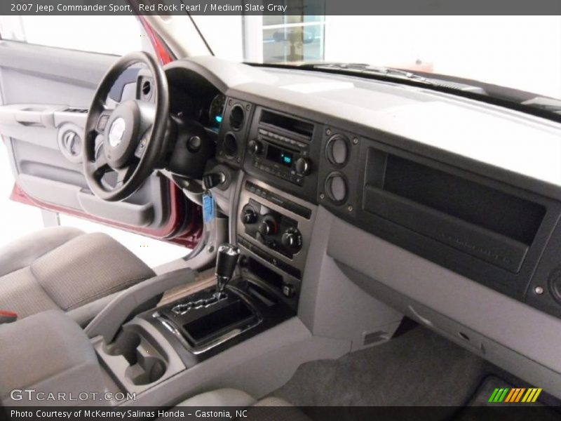 Red Rock Pearl / Medium Slate Gray 2007 Jeep Commander Sport