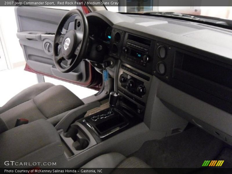 Red Rock Pearl / Medium Slate Gray 2007 Jeep Commander Sport