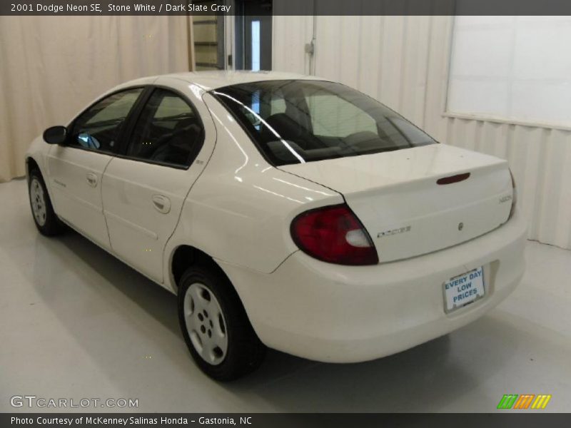 Stone White / Dark Slate Gray 2001 Dodge Neon SE