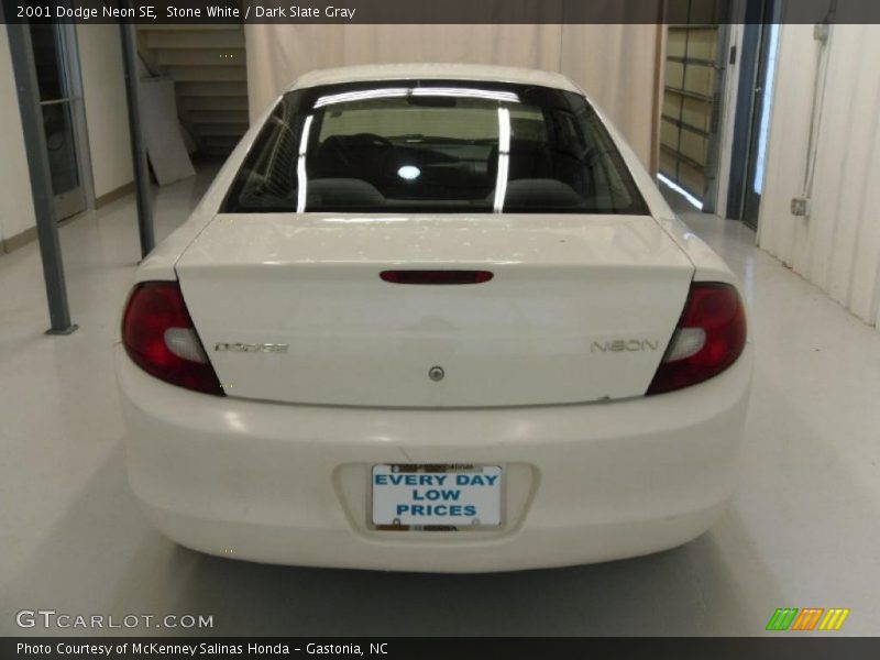 Stone White / Dark Slate Gray 2001 Dodge Neon SE
