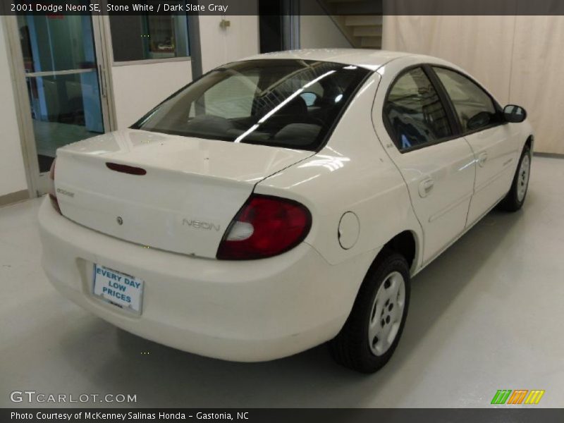Stone White / Dark Slate Gray 2001 Dodge Neon SE