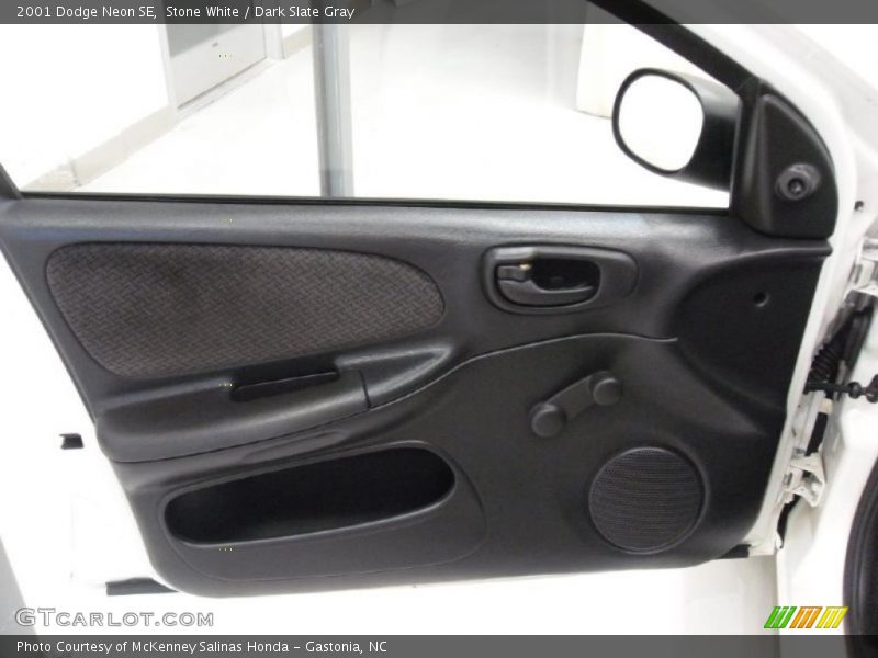 Stone White / Dark Slate Gray 2001 Dodge Neon SE