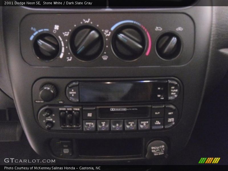 Stone White / Dark Slate Gray 2001 Dodge Neon SE