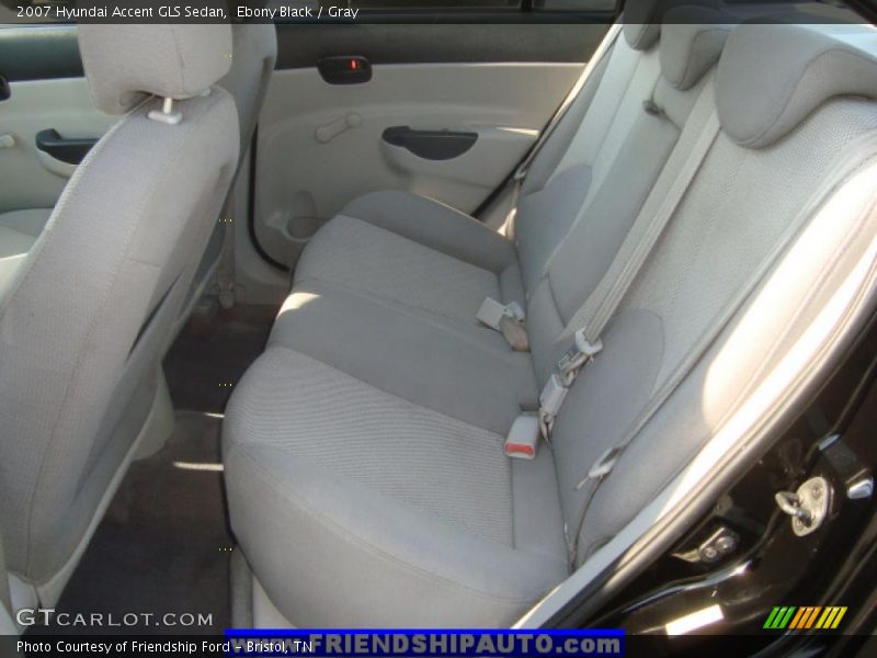 Ebony Black / Gray 2007 Hyundai Accent GLS Sedan