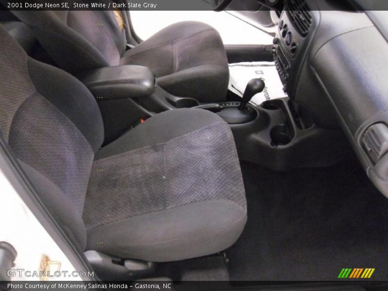 Stone White / Dark Slate Gray 2001 Dodge Neon SE