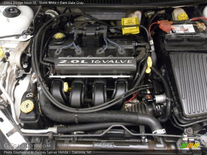 Stone White / Dark Slate Gray 2001 Dodge Neon SE