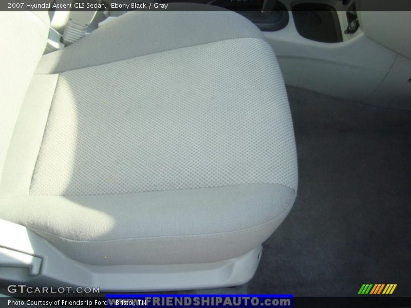 Ebony Black / Gray 2007 Hyundai Accent GLS Sedan