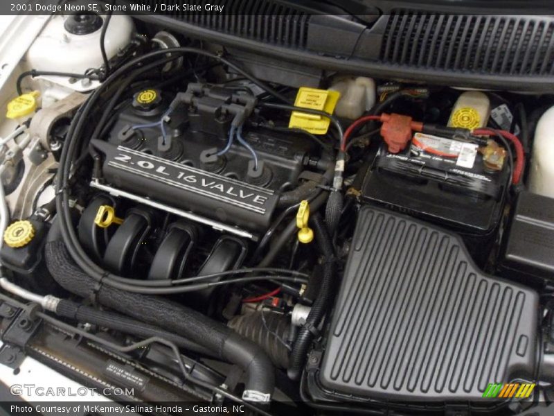 Stone White / Dark Slate Gray 2001 Dodge Neon SE