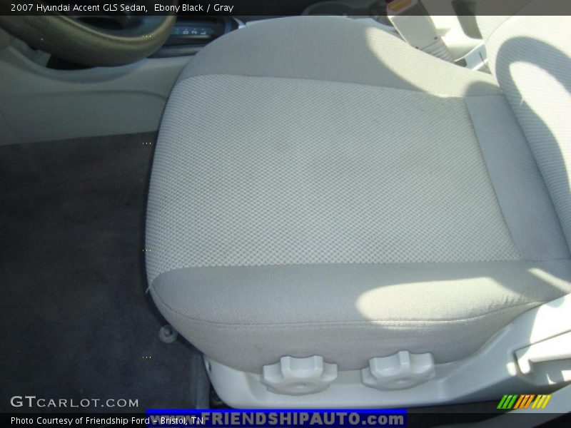Ebony Black / Gray 2007 Hyundai Accent GLS Sedan