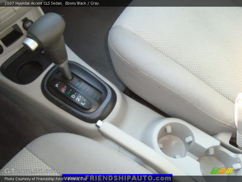 Ebony Black / Gray 2007 Hyundai Accent GLS Sedan