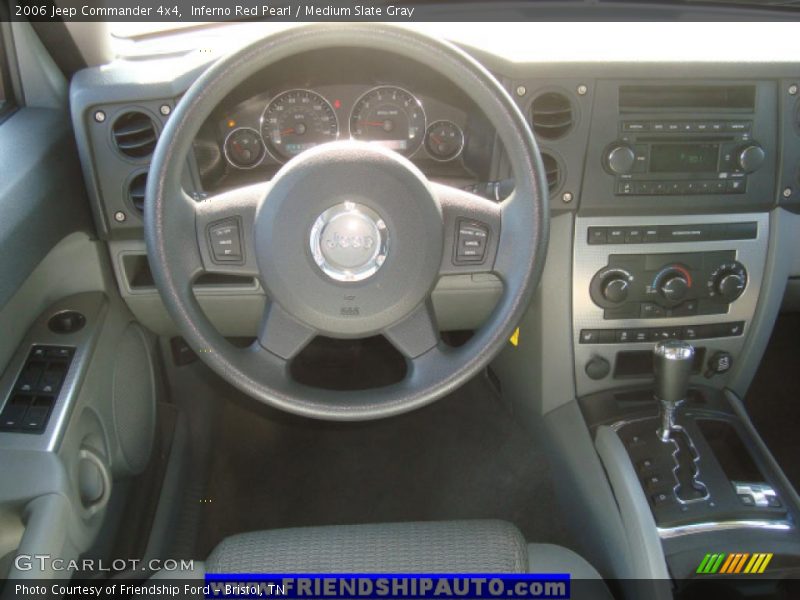 Inferno Red Pearl / Medium Slate Gray 2006 Jeep Commander 4x4