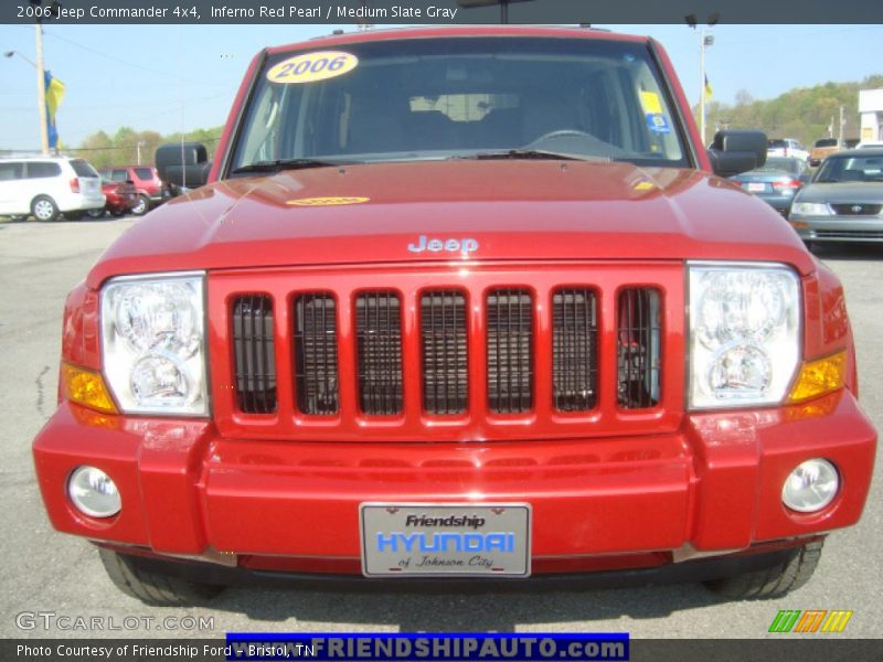 Inferno Red Pearl / Medium Slate Gray 2006 Jeep Commander 4x4