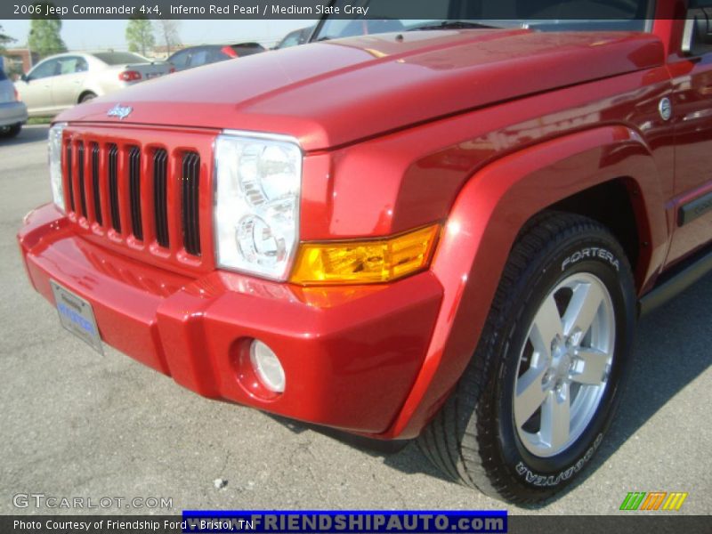Inferno Red Pearl / Medium Slate Gray 2006 Jeep Commander 4x4