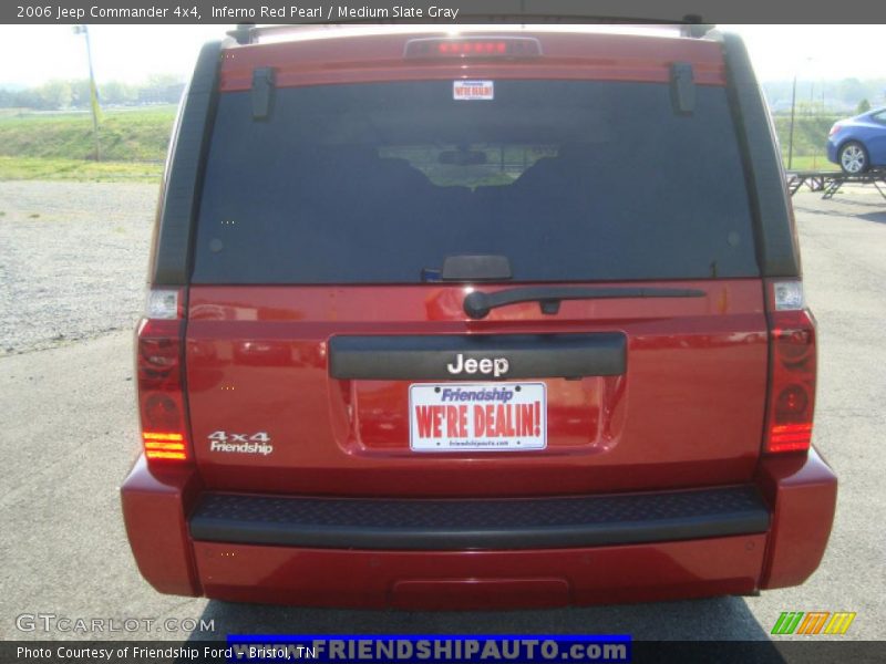 Inferno Red Pearl / Medium Slate Gray 2006 Jeep Commander 4x4