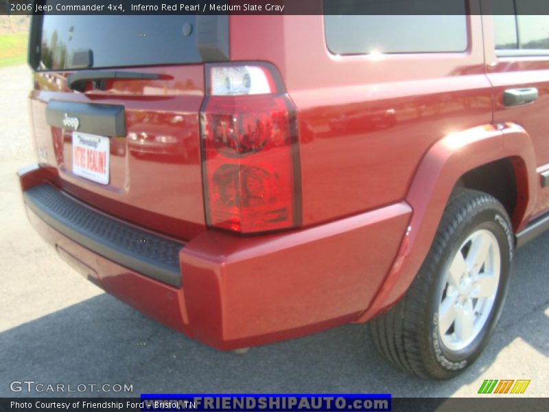 Inferno Red Pearl / Medium Slate Gray 2006 Jeep Commander 4x4