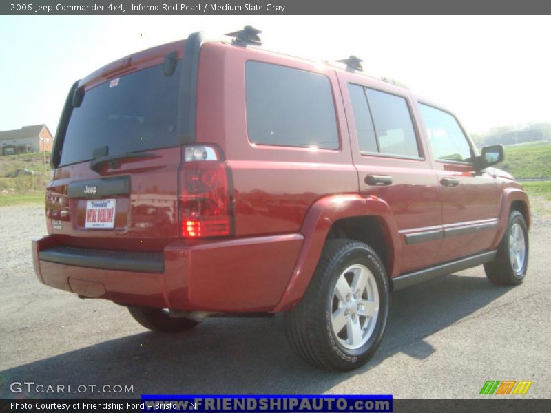 Inferno Red Pearl / Medium Slate Gray 2006 Jeep Commander 4x4