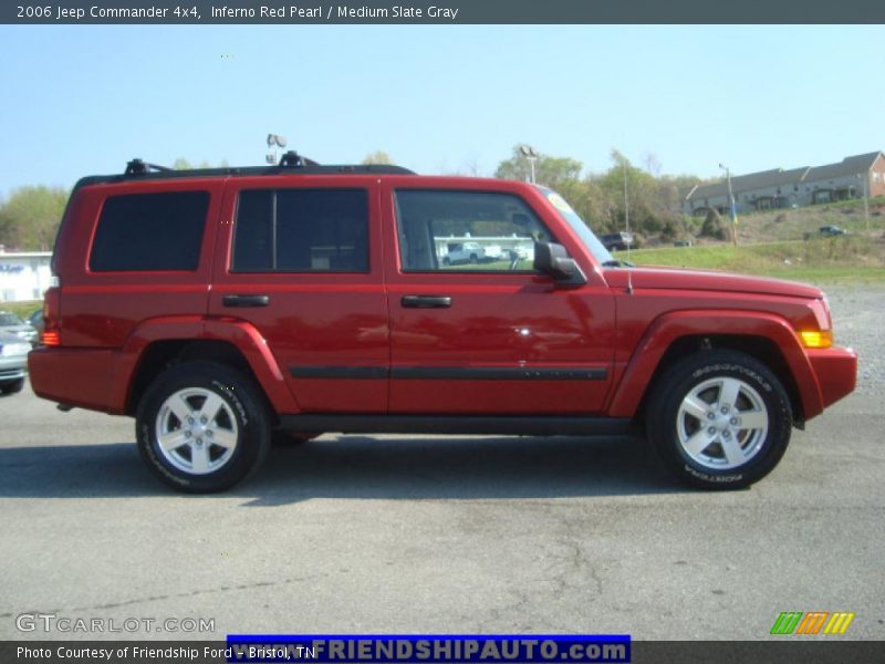 Inferno Red Pearl / Medium Slate Gray 2006 Jeep Commander 4x4