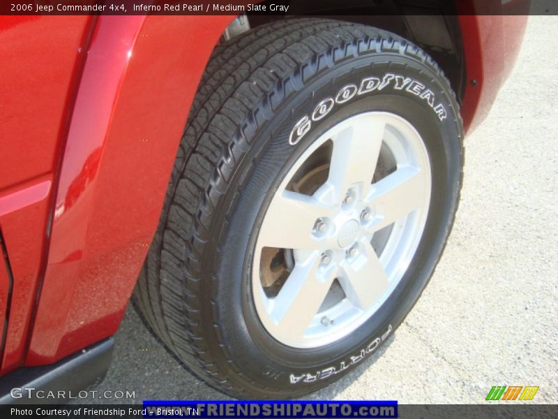 Inferno Red Pearl / Medium Slate Gray 2006 Jeep Commander 4x4