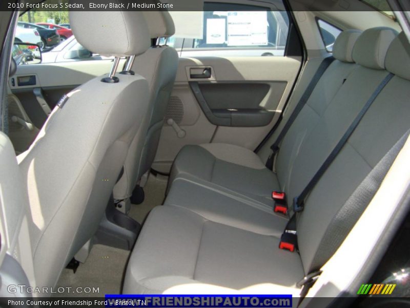 Ebony Black / Medium Stone 2010 Ford Focus S Sedan
