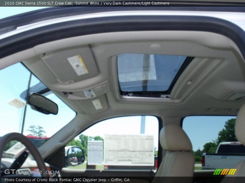 Summit White / Very Dark Cashmere/Light Cashmere 2010 GMC Sierra 1500 SLT Crew Cab